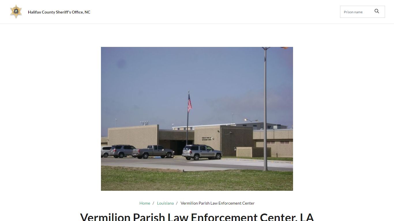 Vermilion Parish Law Enforcement Center, LA Jail Roster ...