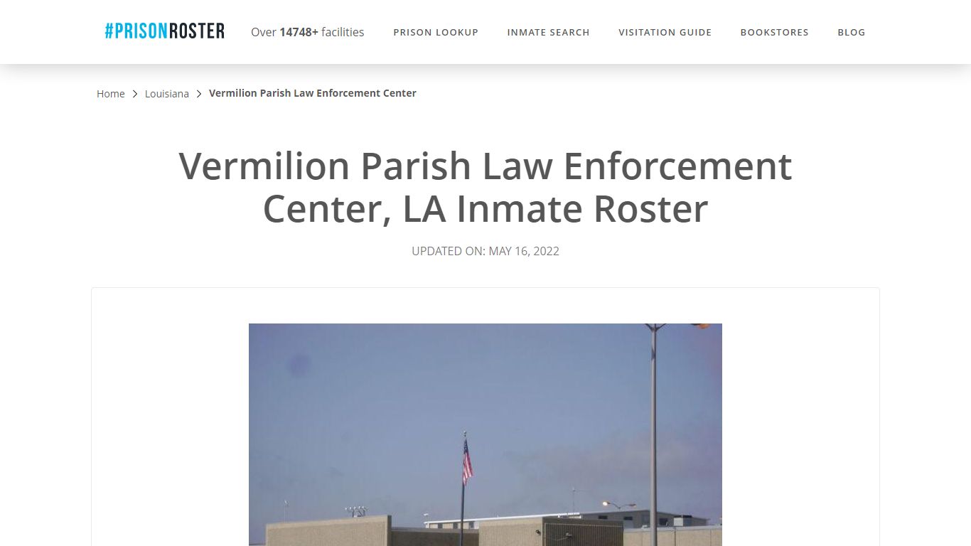 Vermilion Parish Law Enforcement Center, LA Inmate Roster