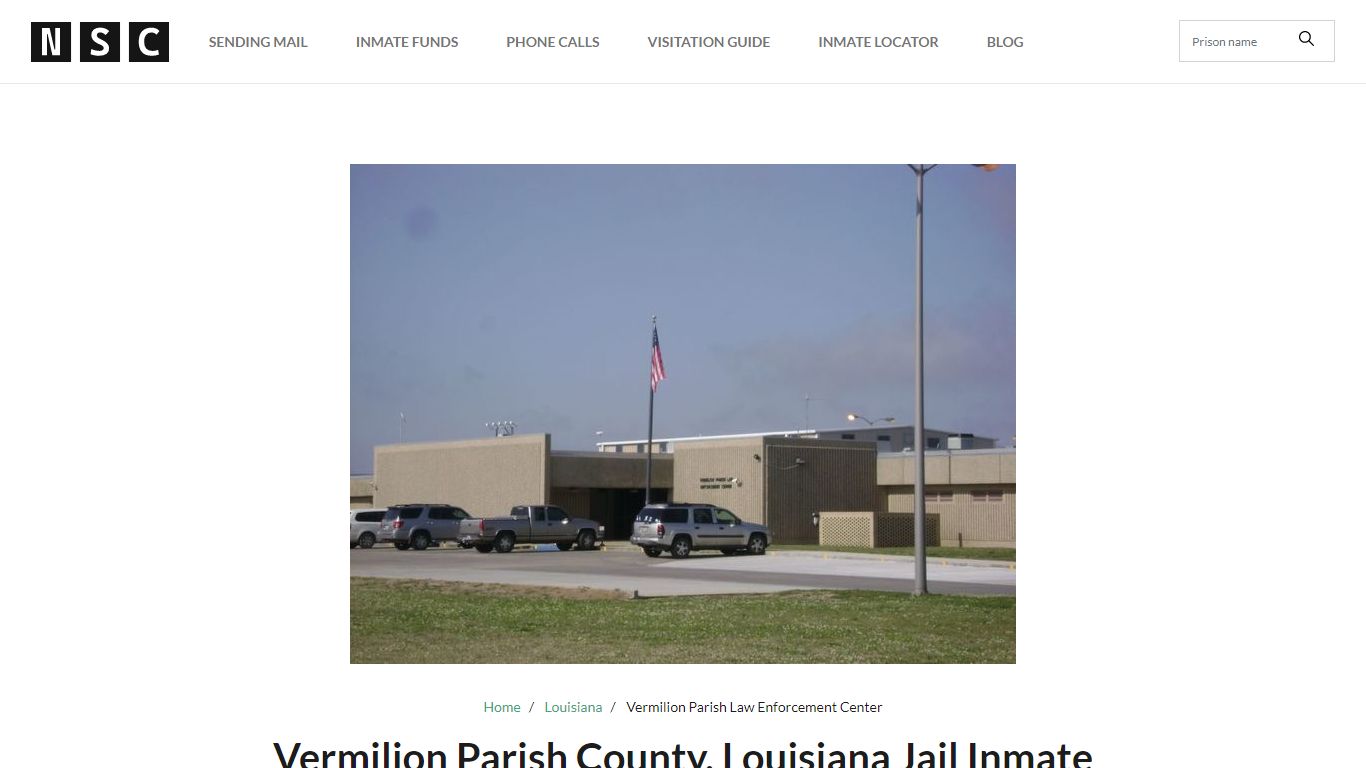 Vermilion Parish County, Louisiana Jail Inmate List